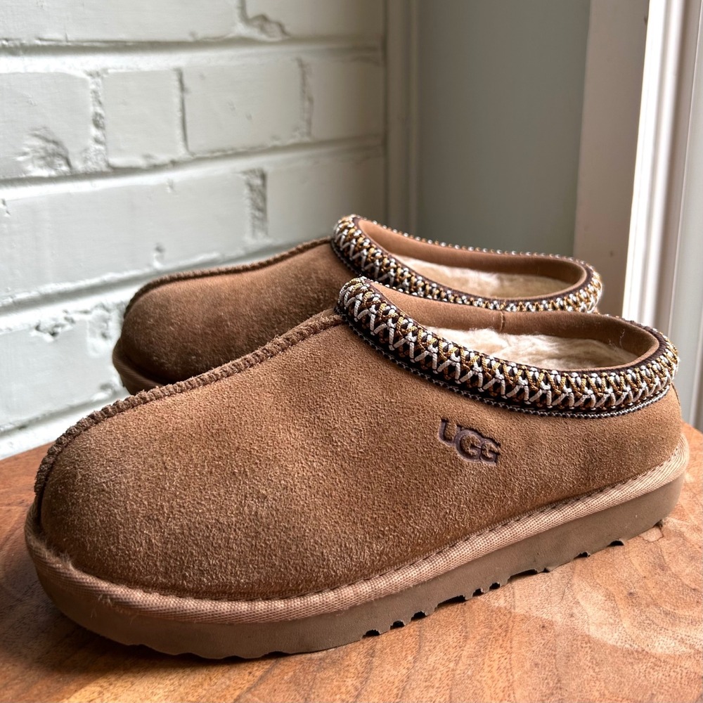 Ugg Kids' Tasman II Slipper Chestnut Brown Unisex 2 2K Comfort Winter Cozy